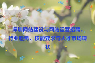 深圳網(wǎng)站建設(shè)與網(wǎng)站運(yùn)營(yíng)招聘，行業(yè)趨勢(shì)、技能要求與人才市場(chǎng)現(xiàn)狀