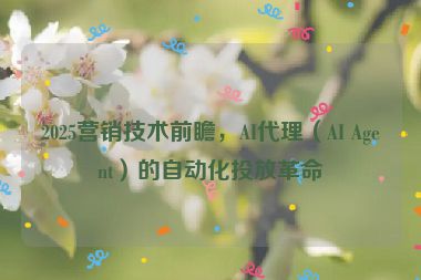 2025營銷技術(shù)前瞻，AI代理（AI Agent）的自動化投放革命