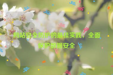 網(wǎng)站安全防護(hù)的最佳實(shí)踐，全面保護(hù)數(shù)據(jù)安全
