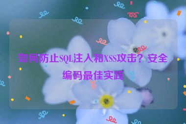 如何防止SQL注入和XSS攻擊？安全編碼最佳實(shí)踐