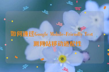 如何通過Google Mobile-Friendly Test檢測網(wǎng)站移動適配性