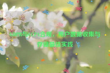 GDPR與CCPA合規(guī)，用戶數(shù)據(jù)收集與存儲(chǔ)最佳實(shí)踐