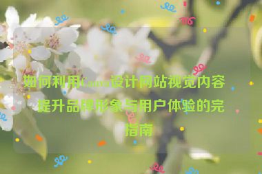 如何利用Canva設(shè)計網(wǎng)站視覺內(nèi)容？提升品牌形象與用戶體驗的完整指南