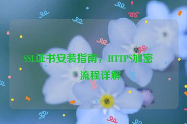 SSL證書(shū)安裝指南，HTTPS加密全流程詳解
