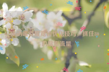 移動端百度競價(jià)優(yōu)化技巧，抓住80%的搜索流量