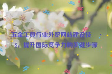 五金工具行業(yè)外貿網站建設技巧，提升國際競爭力的關鍵步驟