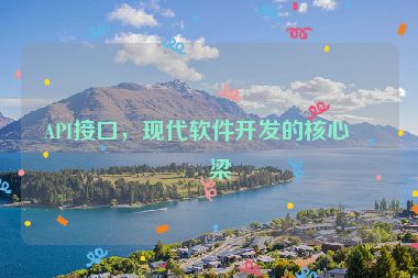 API接口，現(xiàn)代軟件開發(fā)的核心橋梁