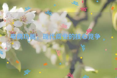 電商功能，現(xiàn)代商業(yè)的核心競(jìng)爭(zhēng)力