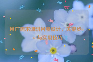 用戶需求調(diào)研問卷設(shè)計，關(guān)鍵步驟與實(shí)用技巧