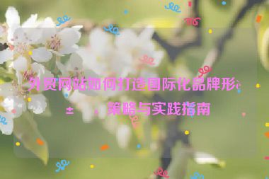 外貿(mào)網(wǎng)站如何打造國際化品牌形象，策略與實踐指南