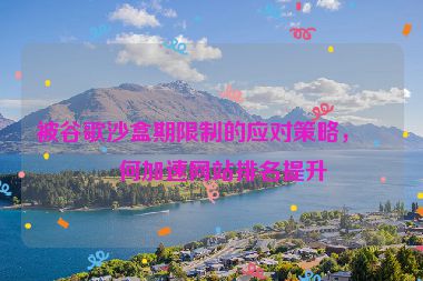 被谷歌沙盒期限制的應(yīng)對(duì)策略，如何加速網(wǎng)站排名提升