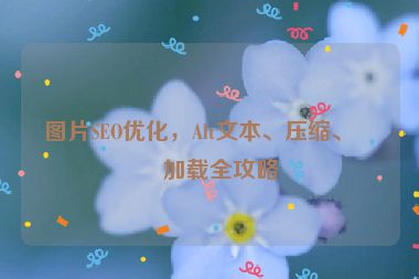 圖片SEO優(yōu)化，Alt文本、壓縮、懶加載全攻略