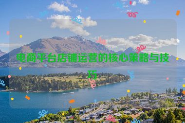 電商平臺(tái)店鋪運(yùn)營(yíng)的核心策略與技巧