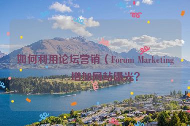 如何利用論壇營銷（Forum Marketing）增加網(wǎng)站曝光？