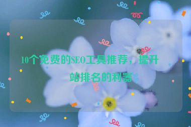 10個免費的SEO工具推薦，提升網(wǎng)站排名的利器