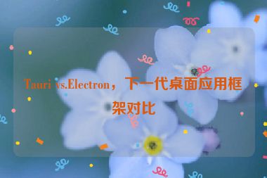 Tauri vs.Electron，下一代桌面應(yīng)用框架對(duì)比