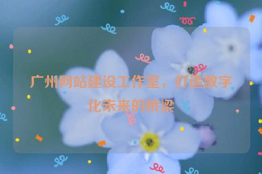 廣州網(wǎng)站建設(shè)工作室，打造數(shù)字化未來的橋梁