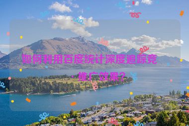 如何利用百度統(tǒng)計(jì)深度追蹤競價(jià)推廣效果？