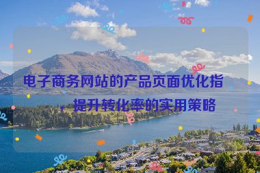 電子商務網(wǎng)站的產(chǎn)品頁面優(yōu)化指南，提升轉(zhuǎn)化率的實用策略