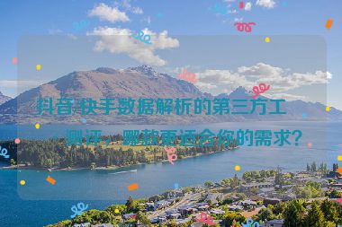 抖音/快手?jǐn)?shù)據(jù)解析的第三方工具測(cè)評(píng)，哪款更適合你的需求？