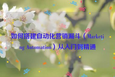 如何搭建自動(dòng)化營(yíng)銷(xiāo)漏斗（Marketing Automation）從入門(mén)到精通