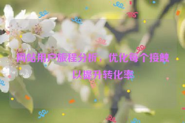 網(wǎng)站用戶旅程分析，優(yōu)化每個接觸點以提升轉(zhuǎn)化率