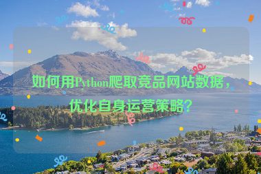 如何用Python爬取競(jìng)品網(wǎng)站數(shù)據(jù)，優(yōu)化自身運(yùn)營(yíng)策略？