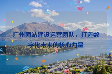 廣州網(wǎng)站建設(shè)運(yùn)營團(tuán)隊(duì)，打造數(shù)字化未來的核心力量