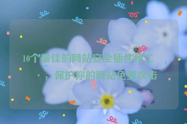 10個(gè)最佳的網(wǎng)站安全插件和工具，保護(hù)你的網(wǎng)站免受攻擊